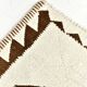 3x12 Geometric Beige & Brown Kilim Runner Rug, 102x357Cm