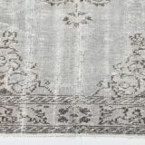 Tapis vintage classique 5x9 nuances de gris et de marron, 150x278 cm