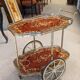 Inlaid rolling trolley