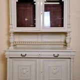pretty white lacquered Renaissance style sideboard circa 1850