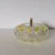 Candy dish, sugar bowl in transparent faceted glass