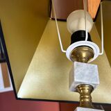 Marble and brass lamp 1960