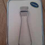 Chrome barber mirror to stand