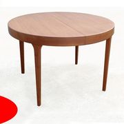 Danish round table by Oluf Th. Larsen Scandinavian teak vintage 1960