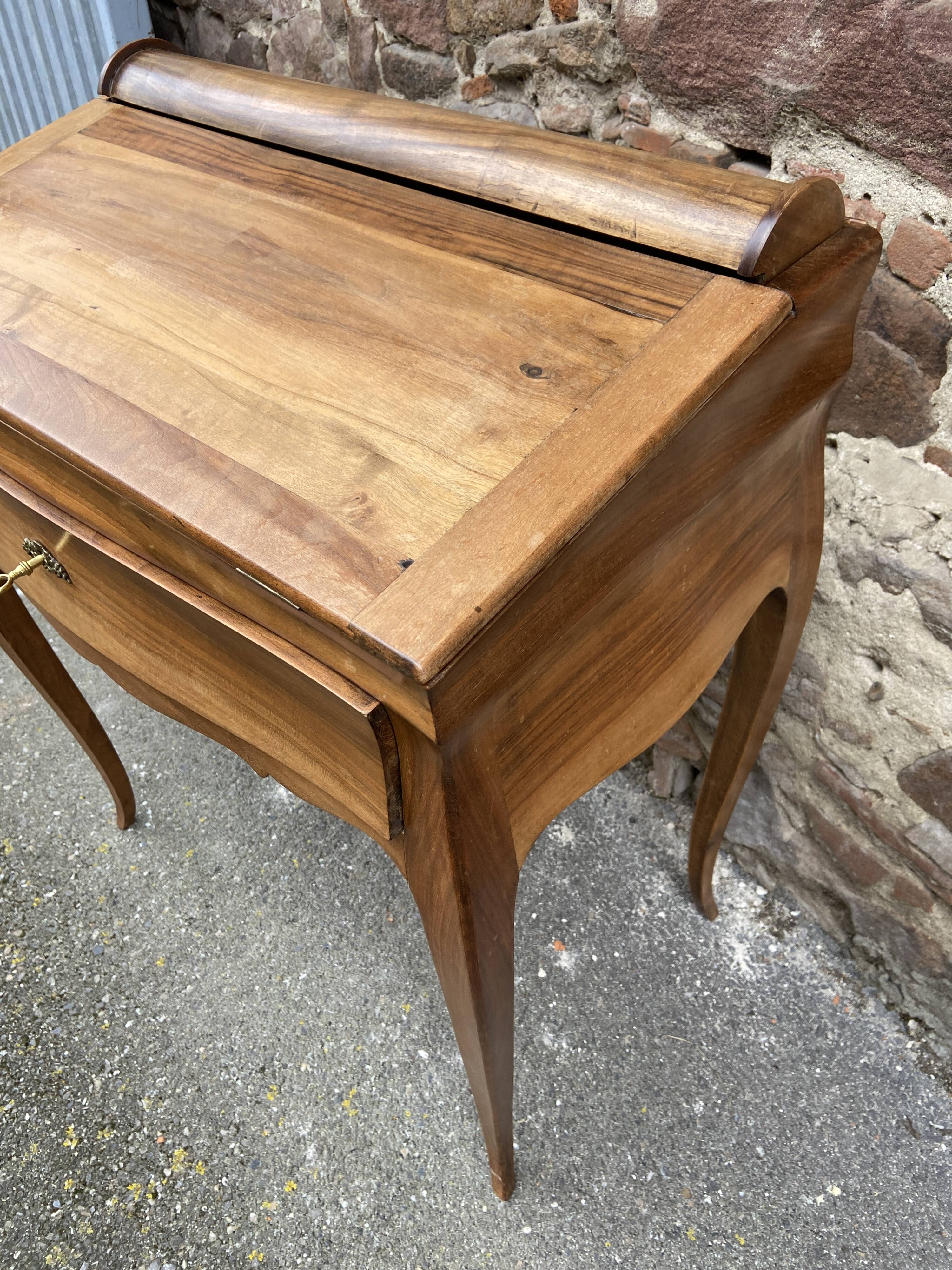Bonheur du jour walnut 1920s writing desk system writing desk