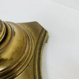 Vintage brass table lamp base in faux bamboo, 1970's
