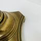 Pied de lampe de table vintage en laiton en faux bambou , 1970's