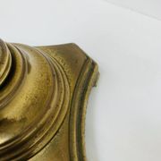 Vintage brass table lamp base in faux bamboo, 1970's