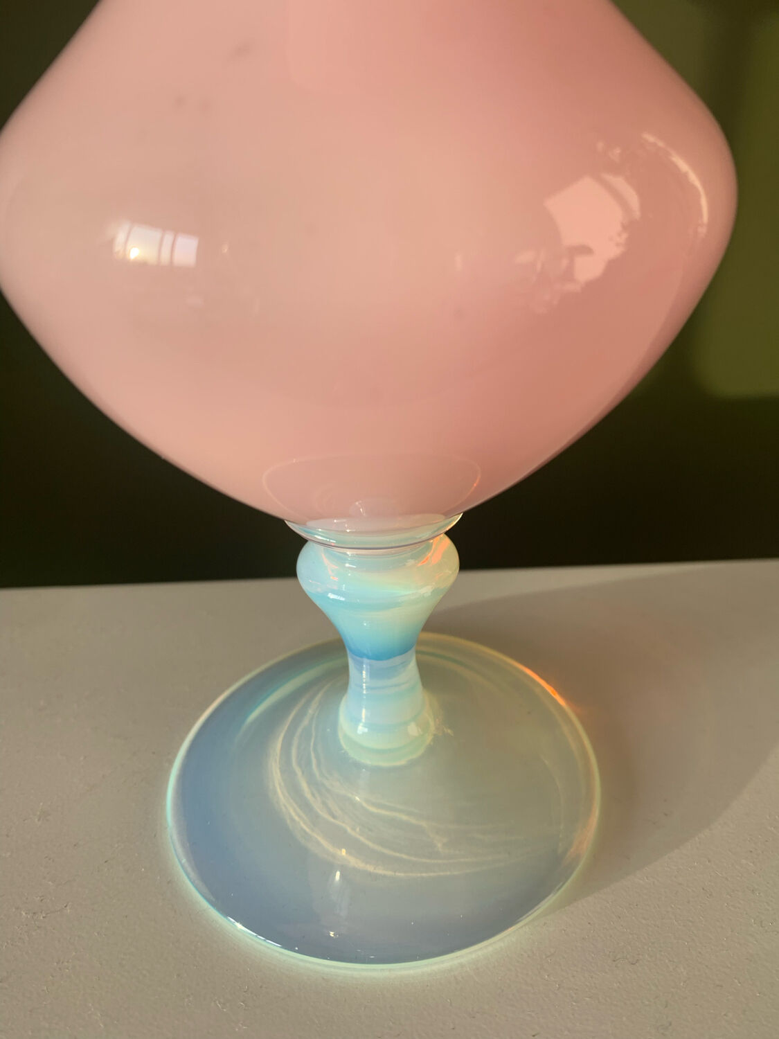 Vase opaline