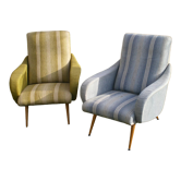 Paire de fauteuils vintage, design italien