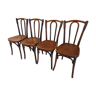 Suite de 4 chaises de bistrot Luterma  vintage année 1930