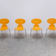 set of 4 'Ant' chairs by Arne Jacobsen for Fritz Hansen, 1974