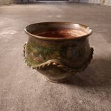 Cache pot, glazed earthenware pot