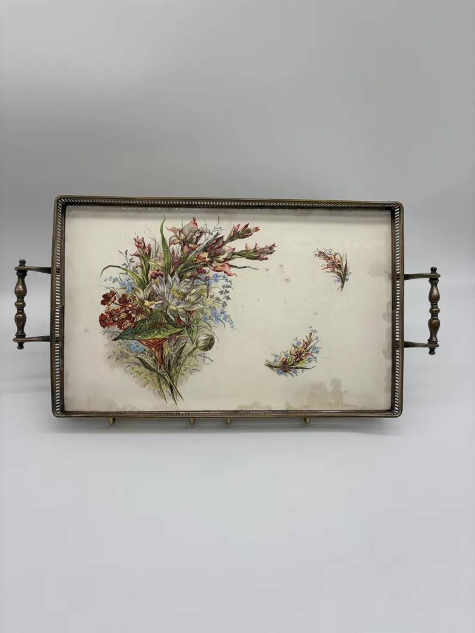 Service Plate WMF Jugendstil Art Nouveau Silver-Plated Galalithe Around 1905
