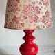 LAMPE Céramique Mûriers ANNEES 70