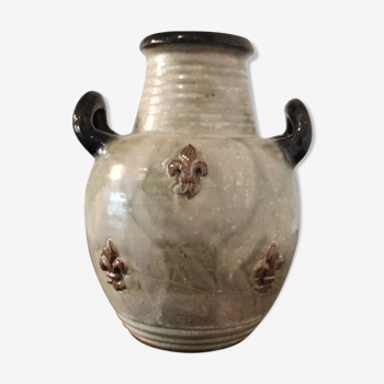 Vase à anses en grès Guérin