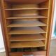 Burwood oak curtain file cabinet, 1960s