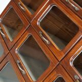 English Haberdashery Shop Cabinet with Glass Fronted Drawers, Circa 1930s