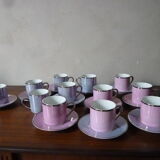 Set of 12 porcelain cups Sarah Creation