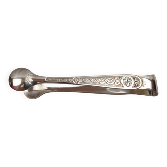 christofle villeroy model - sugar tongs 10 cm silver metal perfect condition