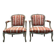 Paire de fauteuils cabriolets style Louis XV