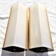 Perspex angle sconces and white lacquered metal with double lamp 1 pair
