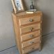 Vintage 5-drawer chest of drawers from 1950 in wood