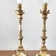 Old pair of gilded bronze lamps – Louis XIV style