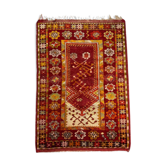 Antique turkish handmade rug, wool rug, anatolian  rug, 144 x 95 cm