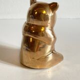 Small bear in solid brass vintage