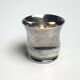 Ercuis, small baptismal cup in silver-plated metal from the 20th century.