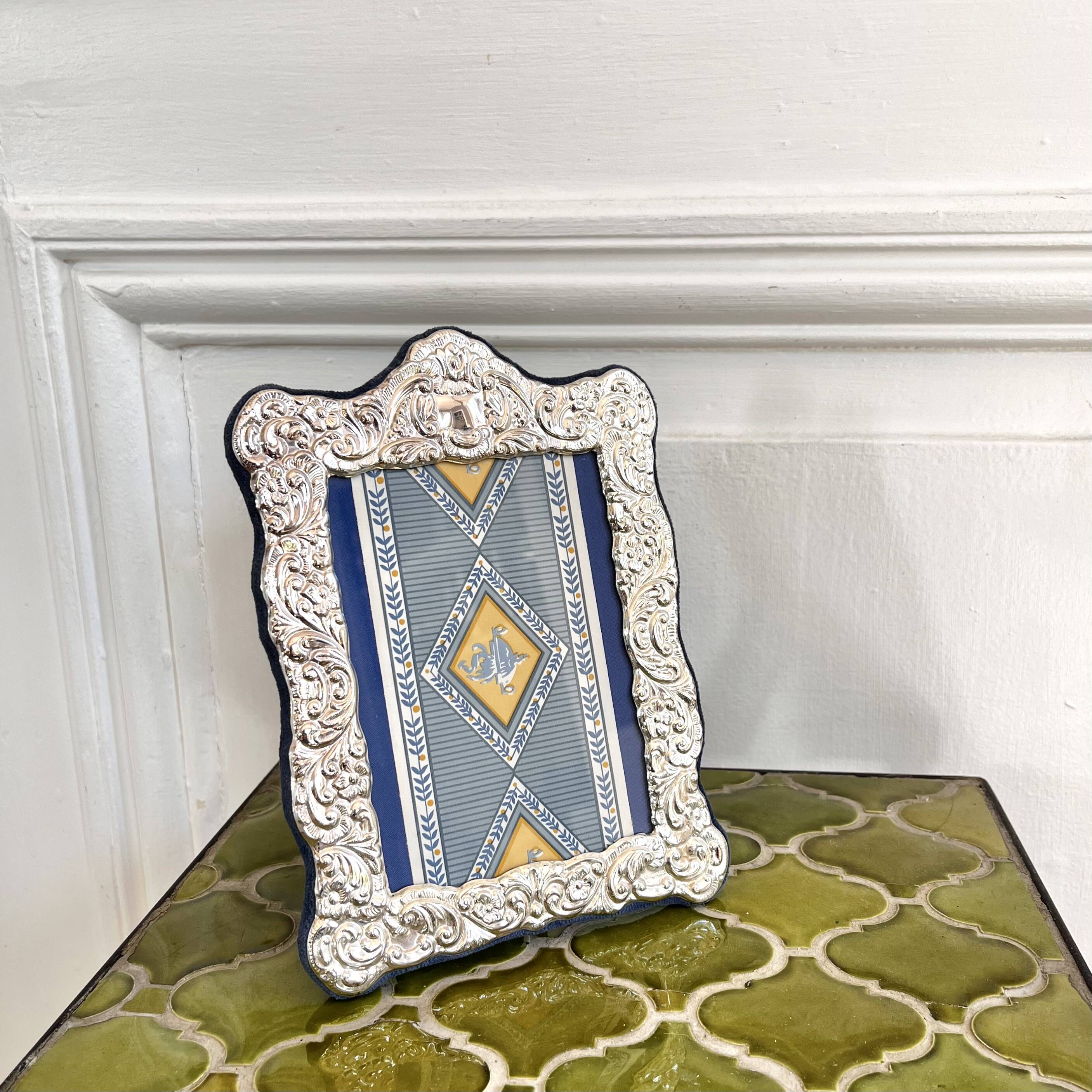 Silver plated photo frame