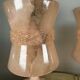 Lampes en albâtre rose années 60 (X2)