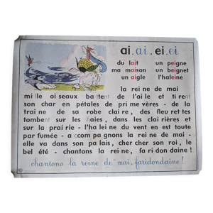 Affiche d'école dictée