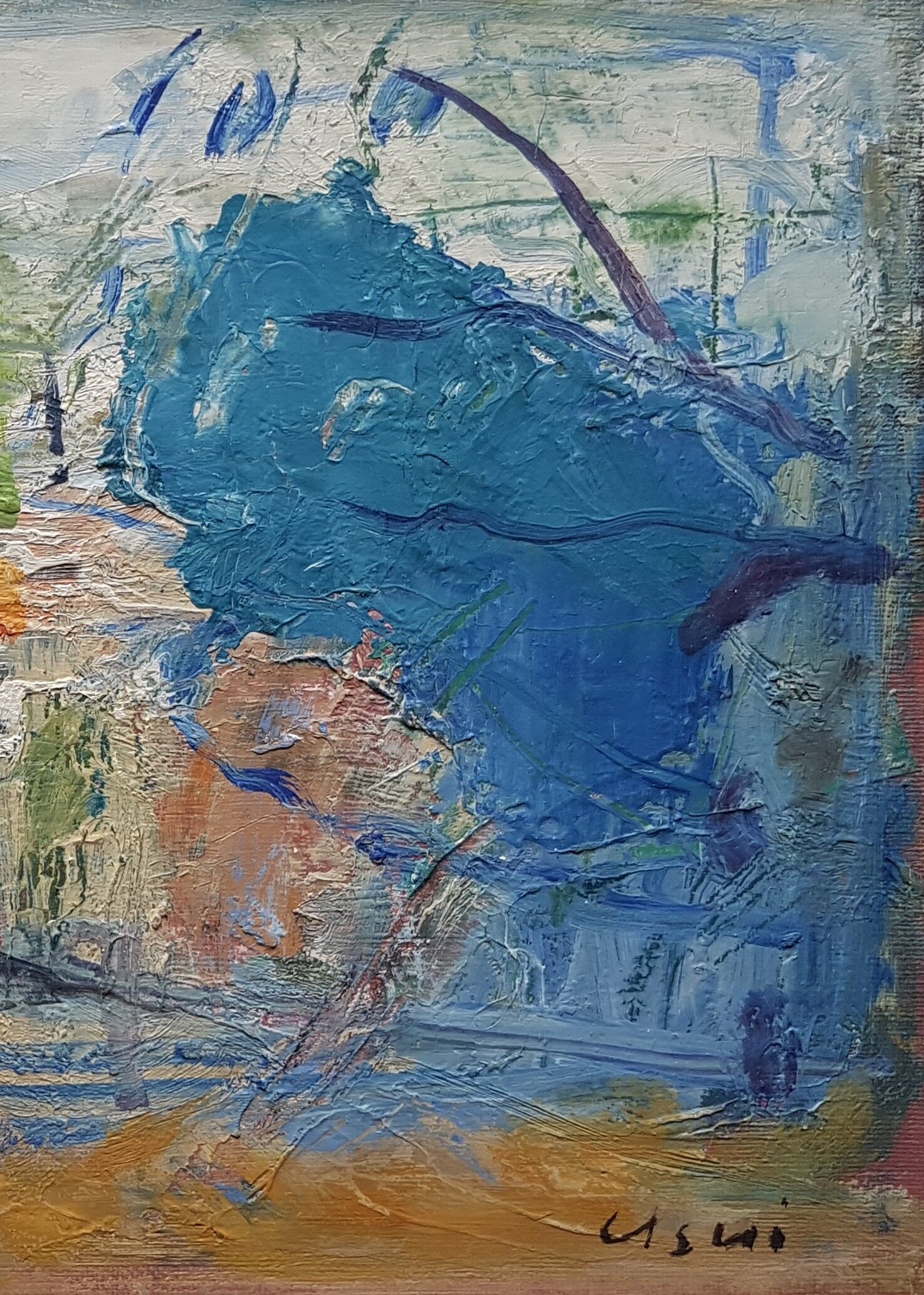 Painting by Nagao Usui "Landscape"