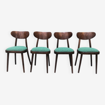 Set of Four 1960's Mid Century Dining Chair by TON