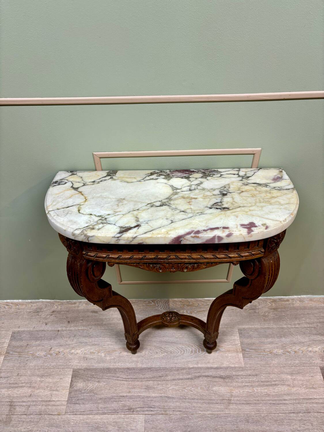 Louis xvi style oak wall console xix eme century