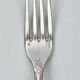 Twelve large table forks Christofle Marly, silver-plated metal.