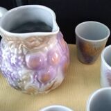 Cider or lemonade service in a Salins les Bains jug.