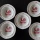Henriot in Quimper - Set of 5 soup plates - Decorated with a pink rooster