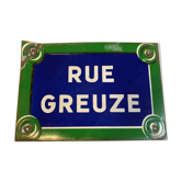 Panneau de rue rue Greuze