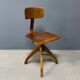 Brown Ama Elastik studio or atelier chair from the 1930s