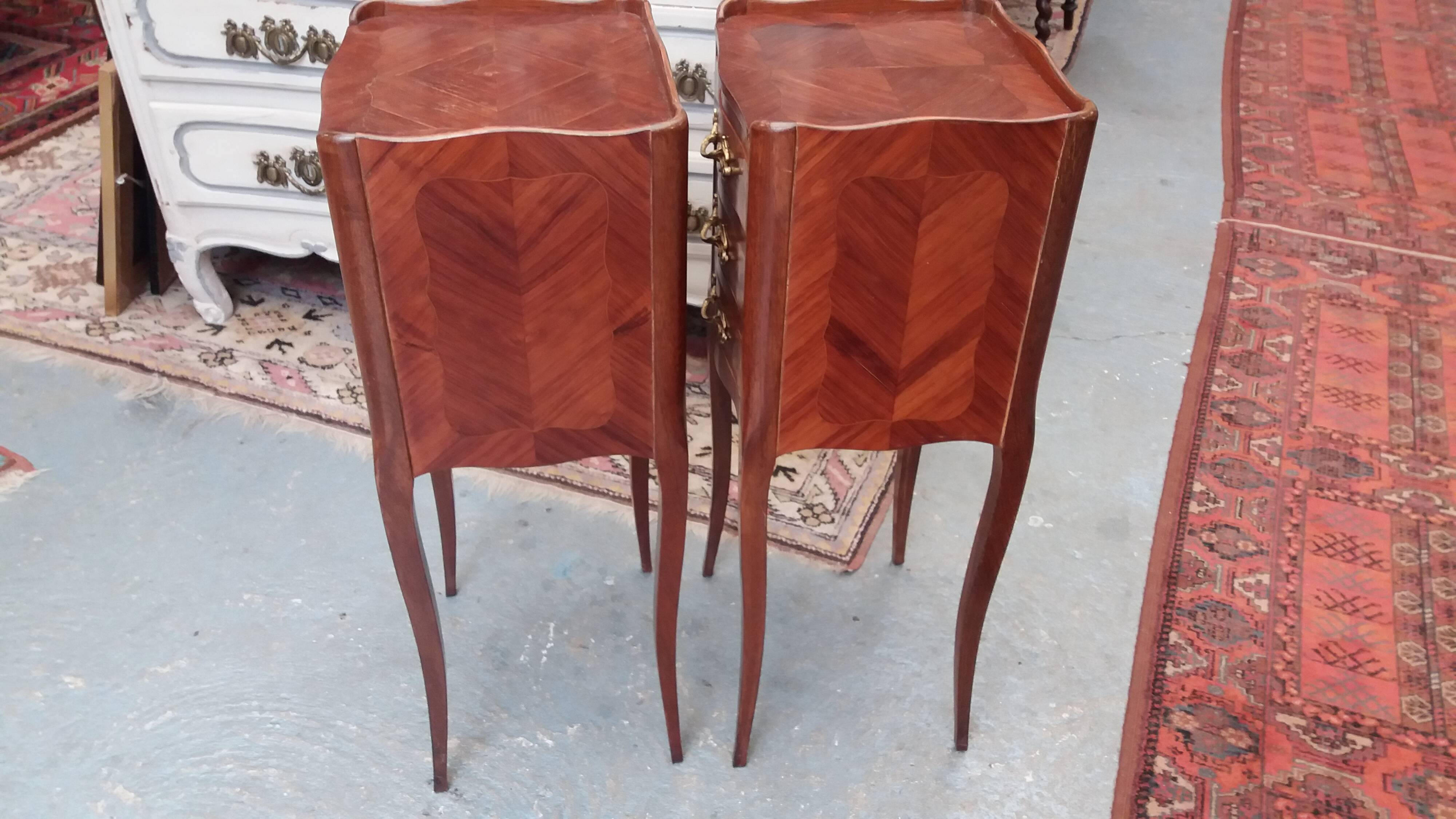 Pair of Louis XV style bedside tables