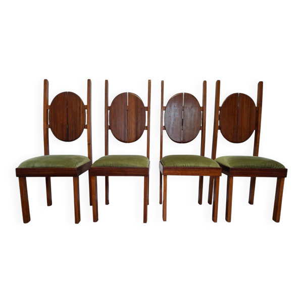 Ensemble de quatre chaises des années 1950, Pologne — Beyit