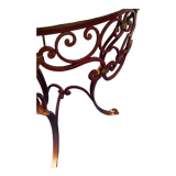 Vintage wrought iron pedestal table