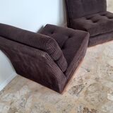 Paire de chauffeuses Roche Bobois