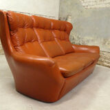 Sofa space age cognac