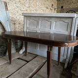 Table ovale accajou