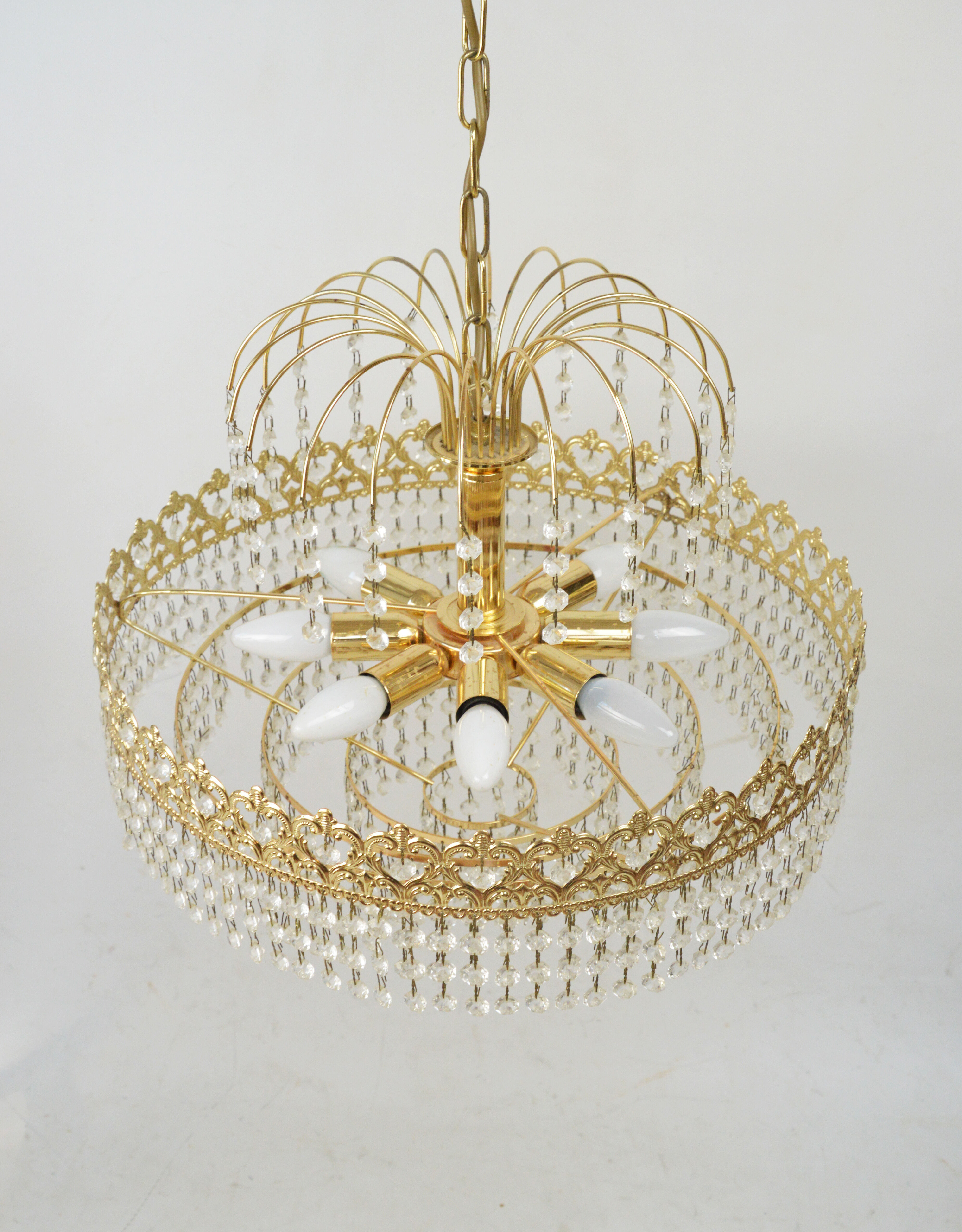 Crystal chandelier, Germany, 1970s