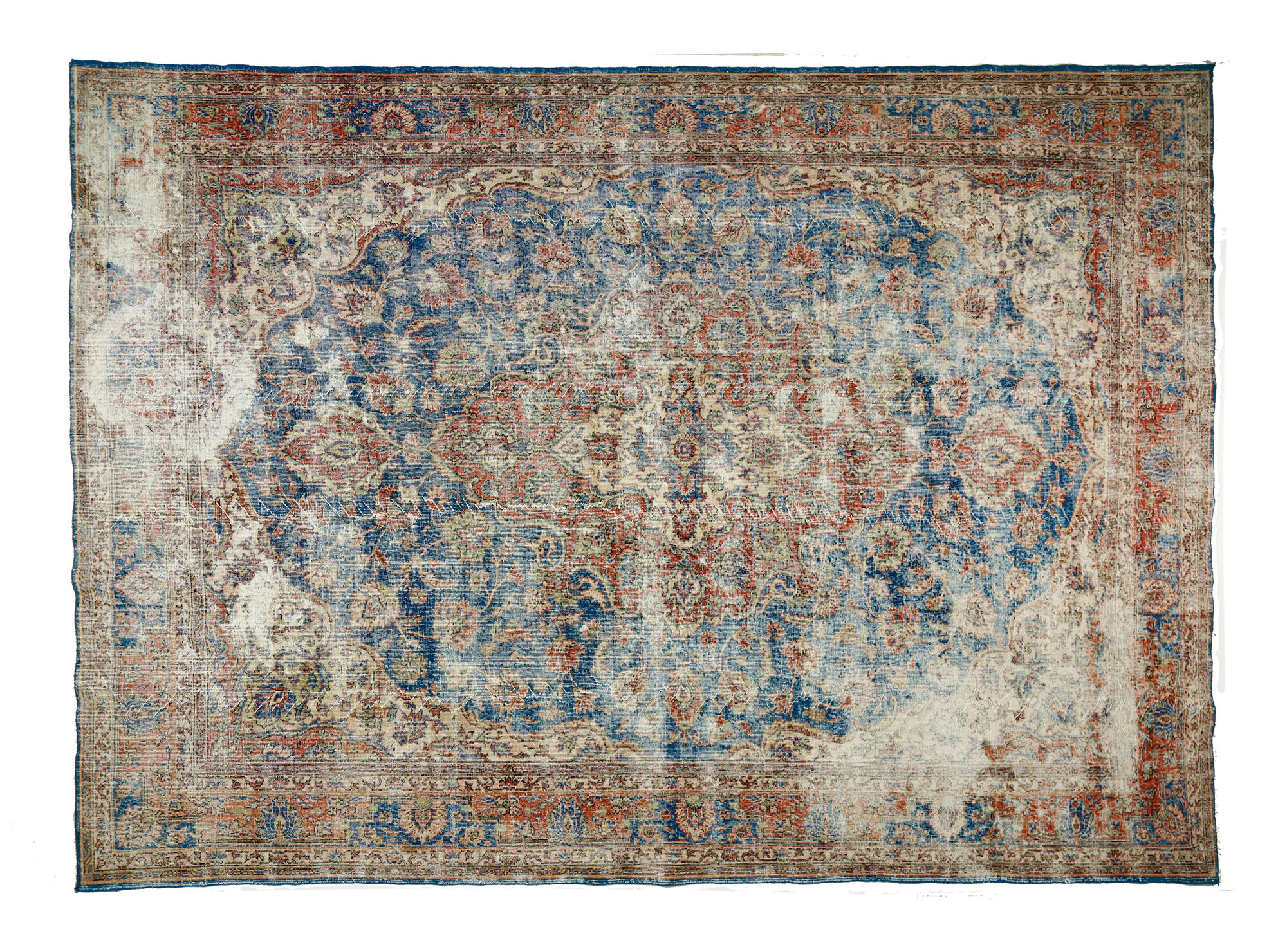 Anatolian handmade vintage rug 372 cm x 267 cm
